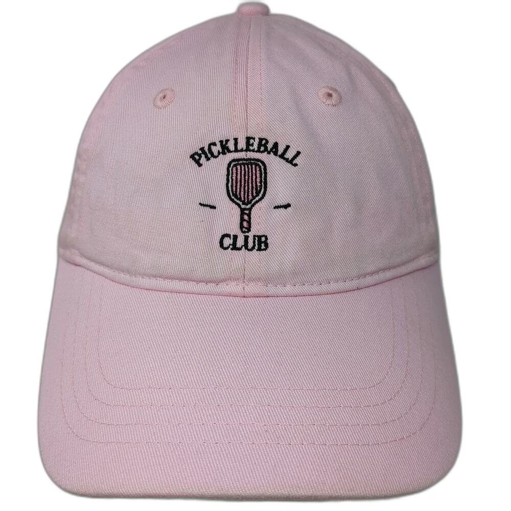 Frasier Sterling Baseball Cap Pink One Size Pickleball Club Slideback Cotton Hat